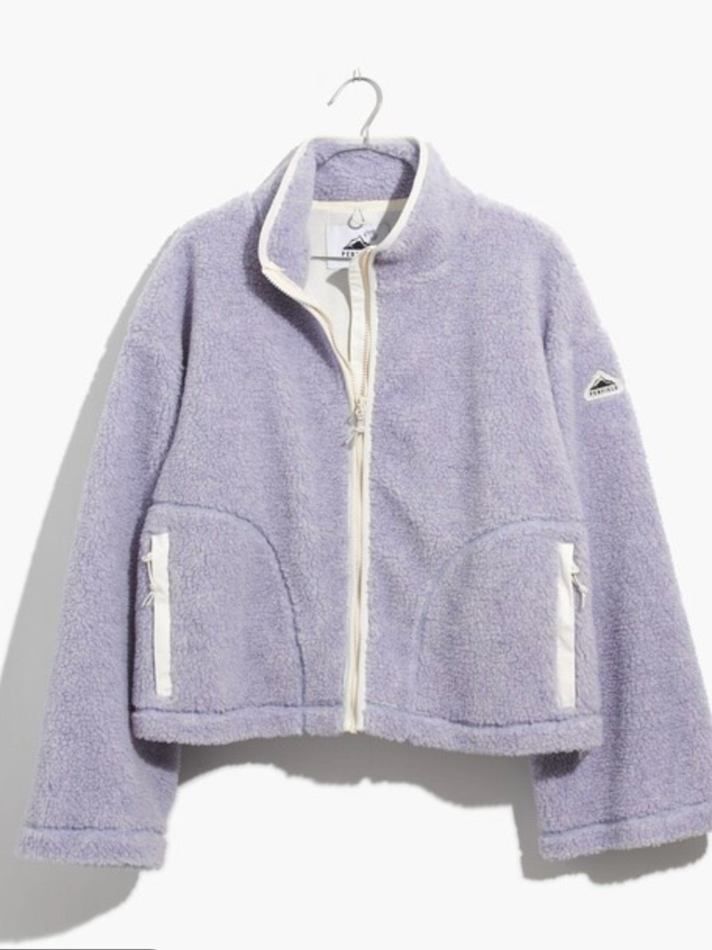 Madewell X Penfield Sz M Haight Lavender Fleece Zip Jacket - Cozy Zip-Up